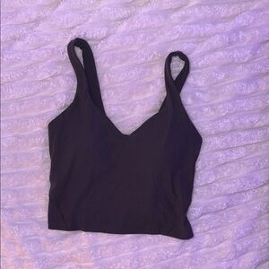 Lululemon Ribbed charcoal align tank